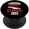 True Crime Merch for Investigative Crime Esperto forense dalla nascita 2022 Compleanno a tema True Crime PopSockets PopGrip Adesivo