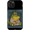 Dragon Pajama Outfit Custodia per iPhone 11 Pro Divertente Paffuto Drago Verde in Sleepwear Costume
