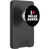 Earth's Love For Solar Power I Love Solar Power Energia rinnovabile Ambiente Ecologico PopSockets PopWallet per MagSafe