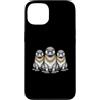 Cool 3 Hip Hop Trio Street Gold Chain Fu Custodia per iPhone 13 Platypus Rap Old School Retro Streetwear anni '80 '90 Tre