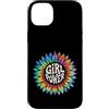 Girl Power Gift Hippie Empower Apparel Custodia per iPhone 14 Plus Girl Power Flower Tie Dye Hippie Femminile Empower