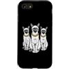 Cool 3 Hip Hop Trio Street Gold Chain Fu Custodia per iPhone SE (2020) / 7/8 Siamese Cat Rap Old School Retro Streetwear 80s 90s Tre