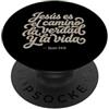 Christian Spanish Bible Verse Biblical S Jesus Es El Camino La Verdad Y La Vida Cristiano Spagnolo PopSockets PopGrip Adesivo