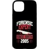 True Crime Merch for Investigative Crime Custodia per iPhone 15 Plus Esperto forense dalla nascita 2005 Compleanno a tema crimine vero