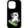 panda China animal zoo bear Himalayan ba Custodia per iPhone 15 Pro Panda Bear Skateboard