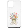 Bloom Kicks Custodia per iPhone 12/12 Pro Bouquet di fiori selvatici in illustrazione di scarpe da ginnastica