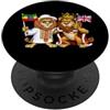 English British Ethiopian Roots Britannico Inghilterra Etiopia Bandiera Inglese Regno Unito PopSockets PopGrip Adesivo