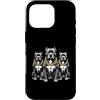 Cool 3 Hip Hop Trio Street Gold Chain Fu Custodia per iPhone 16 Pro Pitbull Pittie Rap Old School Retro Streetwear anni '80 '90 Tre