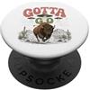 Desert UFO Rodeo Buffalo Gotta Go UFO Alien Desert Design Western Humor PopSockets PopGrip Adesivo