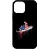 Paint Dripping Patriotic 4th of July US Custodia per iPhone 12 Pro Max Snowmobile Snow Machine Snowmobiling bandiera americana USA gocciolamento