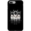 Cool 3 Hip Hop Trio Street Gold Chain Fu Custodia per iPhone 7 Plus/8 Plus Siamese Cat Rap Old School Retro Streetwear 80s 90s Tre