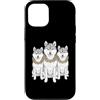 Cool 3 Hip Hop Trio Street Gold Chain Fu Custodia per iPhone 12/12 Pro Shiba Inu Dog Rap Old School Retro Streetwear 80s 90s Tre