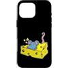 cheese milk curd milk product dairy Holl Custodia per iPhone 16 Pro Max Topo in un pezzo di formaggio