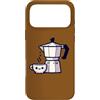 Kawaiicore Custodia per iPhone 17 Pro Max Carino Caffè Italiano Moka Kawaii Cottagecore Estetica