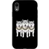 Cool 3 Hip Hop Trio Street Gold Chain Fu Custodia per iPhone XR Shiba Inu Dog Rap Old School Retro Streetwear 80s 90s Tre