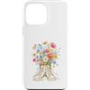 Bloom Kicks Custodia per iPhone 13 Pro Max Bouquet di fiori selvatici in illustrazione di scarpe da ginnastica