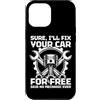 Mechanic Car Enthusiast Designs & Car Ou Custodia per iPhone 12 Pro Max Correggi la tua auto gratis Car Lover Mechanic Garage Car Guy