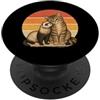 Retro Animal Best Friend Co Amicizia animale gatto e furetto migliori amici PopSockets PopGrip Adesivo