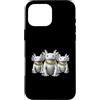 Cool 3 Hip Hop Trio Street Gold Chain Fu Custodia per iPhone 16 Pro Max Axolotl Rap Old School Retro Streetwear anni '80 '90 Tre