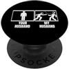 Sport Fencing Gift And Gear For Men And Scherma divertente per marito marito moglie scherma PopSockets PopGrip Adesivo