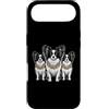 Cool 3 Hip Hop Trio Street Gold Chain Fu Custodia per iPhone Air Papillon Dog Rap Old School Retro Streetwear anni '80 '90 Tre