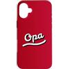 Oma and Opa Grandparents Gift Ideas Custodia per iPhone 16 Plus Opa Carino Nome per Nonno Tipo Lettering