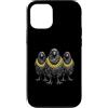 Cool 3 Hip Hop Trio Street Gold Chain Fu Custodia per iPhone 12/12 Pro Corvo Corvo Rap Old School Retro Streetwear 80s 90s Tre