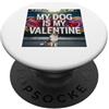 Australian Shepherd Puppy Lover PS Il mio cane è il mio San Valentino Australian Shepherd Street Graffiti PopSockets PopGrip Adesivo