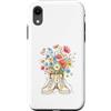 Bloom Kicks Custodia per iPhone XR Bouquet di fiori selvatici in illustrazione di scarpe da ginnastica