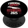 True Crime Merch for Investigative Crime Esperto forense dalla nascita 2025 Compleanno a tema True Crime PopSockets PopGrip Adesivo