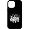 Cool 3 Hip Hop Trio Street Gold Chain Fu Custodia per iPhone 12 Pro Max Papillon Dog Rap Old School Retro Streetwear anni '80 '90 Tre