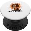 Cosmic Tiger Moon Total Solar Eclipse Fa Tiger Total Solar Eclipse Alpha Lunar Mountain Uomo Donna PopSockets PopGrip Adesivo