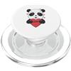 panda China animal zoo bear Himalayan ba Panda Bear con grande cuore AMORE PopSockets PopGrip per MagSafe