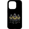 Cool 3 Hip Hop Trio Street Gold Chain Fu Custodia per iPhone 15 Pro Corvo Corvo Rap Old School Retro Streetwear 80s 90s Tre