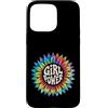 Girl Power Gift Hippie Empower Apparel Custodia per iPhone 15 Pro Max Girl Power Flower Tie Dye Hippie Femminile Empower