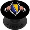 Balkan Pride Heritage Apparel Bandiera della Bosnia ed Erzegovina Strappate Radici dell'Orgoglio Bosniaco PopSockets PopGrip Adesivo