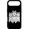 Cool 3 Hip Hop Trio Street Gold Chain Fu Custodia per iPhone Air Shiba Inu Dog Rap Old School Retro Streetwear 80s 90s Tre