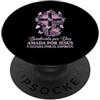 Christian Spanish Bible Verse Biblical S Bendecida por Dios Amada por Jesús Guiada por El Espiritu PopSockets PopGrip Adesivo