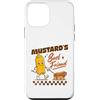Mustard Walking A Hot Dog Retro Mascot D Custodia per iPhone 12 mini Mustard's Best Friend Hot Dog stile vintage grafica divertente