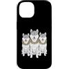 Cool 3 Hip Hop Trio Street Gold Chain Fu Custodia per iPhone 14 Shiba Inu Dog Rap Old School Retro Streetwear 80s 90s Tre