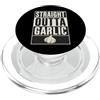 Garlic Humor Extra Life Vampire Joke Foo Meme divertente per gli amanti dell'aglio Alimentato da Garlic Humor Team Foodie PopSockets PopGrip per MagSafe