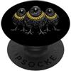 Cool 3 Hip Hop Trio Street Gold Chain Fu Corvo Corvo Rap Old School Retro Streetwear 80s 90s Tre PopSockets PopGrip Adesivo