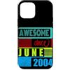 Awesome since 2004 Geburtstagsspruch Jun Custodia per iPhone 12 mini 22 Anni Vintage 2004 nato giugno Fantastico da