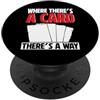 Card Collector Gifts Dove c'è una carta c'è una carta da scambio PopSockets PopGrip Adesivo