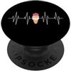 Ice Cream Gift Apparel Co Ice Cream Lover Girls Women, grazioso design a forma di gelato PopSockets PopGrip Adesivo