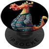 Dragon Pajama Outfit Drago felice in pigiameria per gli amanti dei draghi e del pigiama PopSockets PopGrip Adesivo