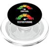 Divertenti ormoni da palestra e meme sul Low Cortisol High Testosterone Meme Gym Workout Gauge PopSockets PopGrip per MagSafe