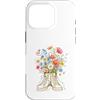 Bloom Kicks Custodia per iPhone 16 Pro Bouquet di fiori selvatici in illustrazione di scarpe da ginnastica