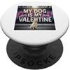 Labrador Retriever Puppy Lover PS Il mio cane è il mio Valentine Labrador Retriever Street Graffiti PopSockets PopGrip Adesivo