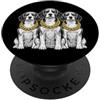 Cool 3 Hip Hop Trio Street Gold Chain Fu Beagle Dog Rap Old School Retro Streetwear anni '80 '90 Tre PopSockets PopGrip Adesivo
